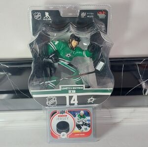 Jamie Benn 6" Hockey Figurine - Imports Dragon - Dallas Stars Plus Jersey Card.